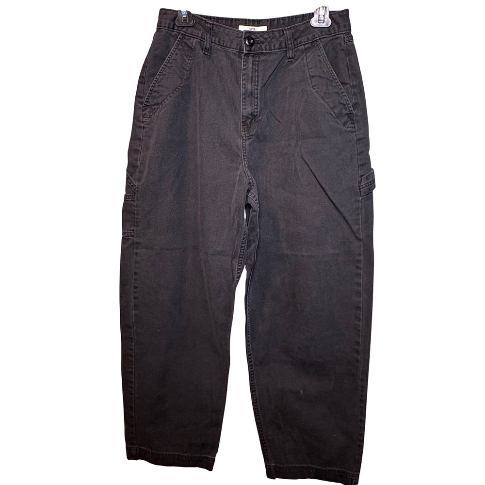Vans 28 Carpenter Pants Mens Faded Black Utility Canvas Workwear Skater Pants